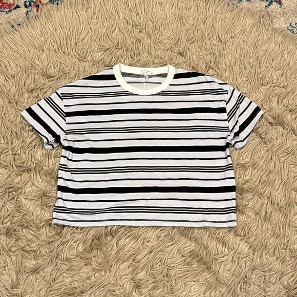 Rag & Bone Mai Boxy Stripe T-Shirt size XS - Picture 2 of 5